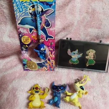 디즈니 스티치 스트랩 핀즈 지퍼 마스코트