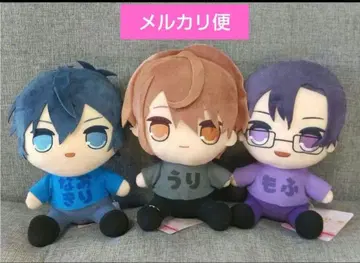 컬러풀 피치 앉아있는 BIG 봉제 인형 우리 나오키리 모후