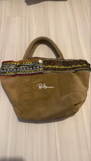 론 헤르만 코인 토트 코듀로이 베이지