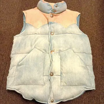 론 허먼 16AW 론 헤르만 콘초 데님 다운 베스트 S