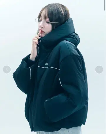 택 포함 새상품급 snidel LACOSTE/충전솜 블루종