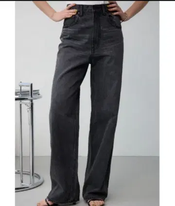 청바지 데님 데님 팬츠 AZUL DENIM 하이웨스트 와이드 데님