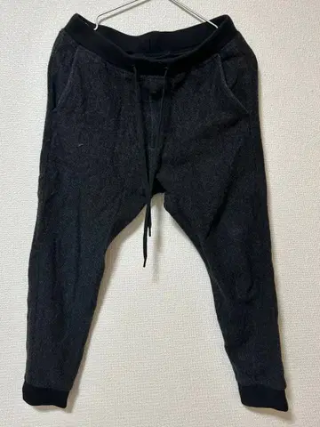 BEAMS 울 혼방 조거 팬츠 다크 그레이