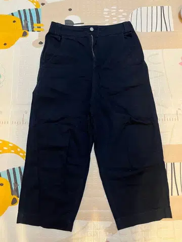 BEAMS BOY 블랙 블랙 와이드 팬츠