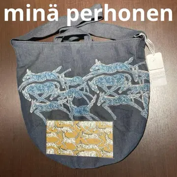 [ 미사용 새상품 ] 미나 페르호넨 파프리코 숄더백 대 & 엽서