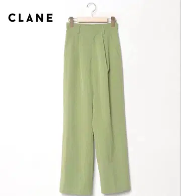 CLANE 슬릿 팬츠 그린 0size 클라네