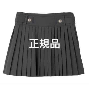 Herlipto 비엔나 플리츠 미니 스커트 그레이 M