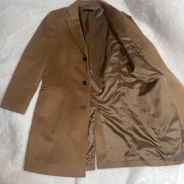 UNIQLO 캐시미어 체스터 코트 롱 코트 브라운 S