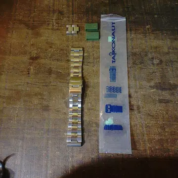 TAIKONAUT 오이스터 메탈 벨트 20mm 스트레이트 엔드 타이코노트