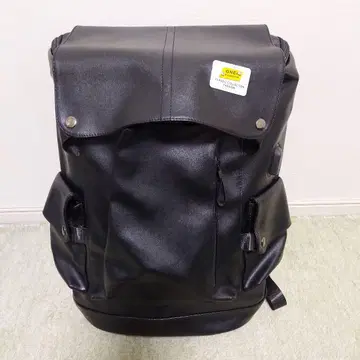 남성용 비즈니스 백 가죽 끈 장식 고급 부드러운 가죽 백팩 A4 롤탑