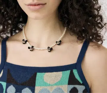 디즈니 마우지 새상품 목걸이 펄 초커 미키