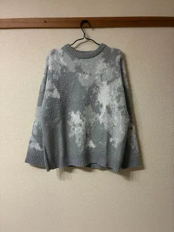 [세일] CLEL 모헤어 블렌드 샤기 디자인 니트 S