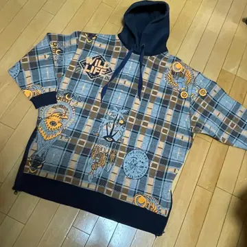 더블 스탠다드 WILD LIFE 동물 모티브 후드티