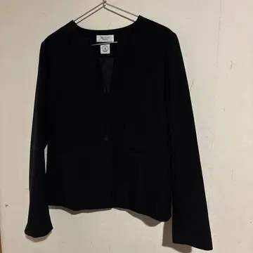 OPAQUE.CLIP 노카라 자켓 블랙