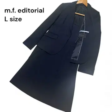 타카큐 m.f.editorial 스커트 수트 세트 L 스트라이프