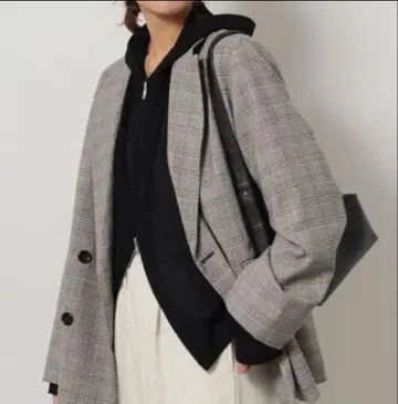 저널 스탠다드 리룸 더블 프론트 체크 자켓