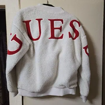 GUESS 플리스 자켓 화이트