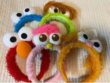 [새상품, 미사용] USJ 세서미 스트릿 머리띠 6개 세트