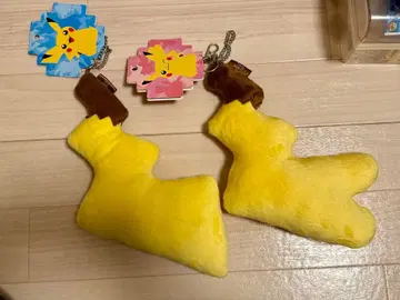 피카츄 피카꼬리 빅 키체인 수컷 암컷 세트 포켓몬 센터