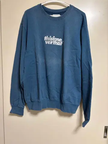 thisisneverthat 블루 맨투맨 L 사이즈