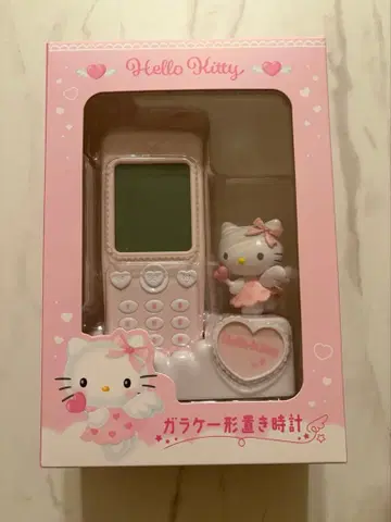 산리오 휴대폰 모양 탁상 시계 헬로키티