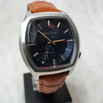 [ 새상품 브라운 벨트!! ] 폴스미스 손목시계 블루 페이스 가죽 벨트