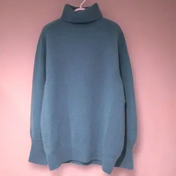 [ 새상품급 ] IENA 퓨어 캐시미어 니트 풀오버 블루