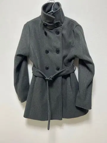 GRL 벨트 포함 스탠드 카라 미들 기장 코트[ze836]