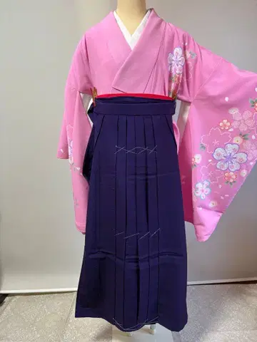 초등학교 졸업식 대학 졸업식 후리소데 하카마 오비 세트 새상품 시치고산