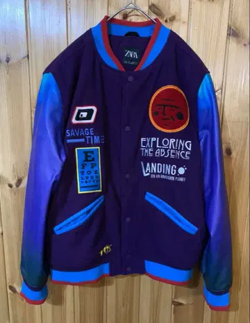 자라 COMBINATION PATCHESBOMBER JACKET