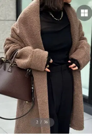 엠마 테일러 본딩 보아 코트 모카