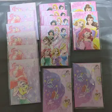 디즈니 프린세스 복주머니 14개 세트 봉투 세뱃돈 편지 디즈니