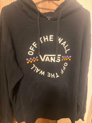 VANS OFF THE WALL 블랙 후드티