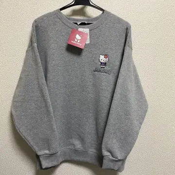 헬로키티 자수 트레이닝복 그레이 따뜻한 속기모 인기 트레이닝복
