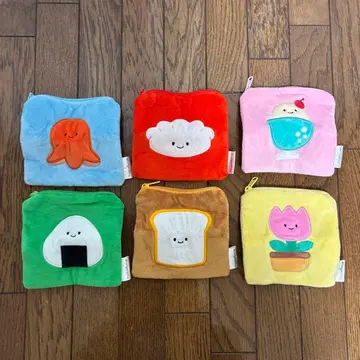 닛코리노 후와후와 스퀘어 파우치 교자 크림 소다 풀 컴프