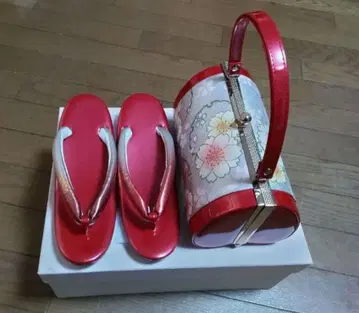 일본 의류 성인식 조리 백 세트