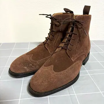 새상품 MEERMIN ONLY 컨트리 부츠 스웨이드 윙팁 7