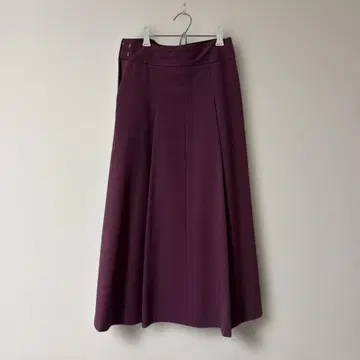 SLOBE IENA 퍼플 플레어 스커트 포켓 있음