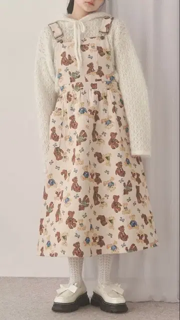 merry jenny bear and bear 자카드 점프 스커트