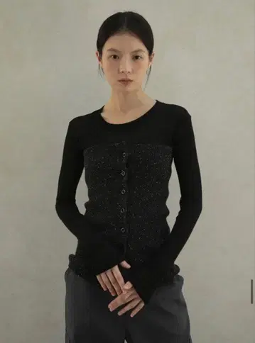 OHOTORO 오오토로 mixed tube knit 뷔스티에