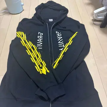 GRAVITY 플리스 후드티 2XL 블랙