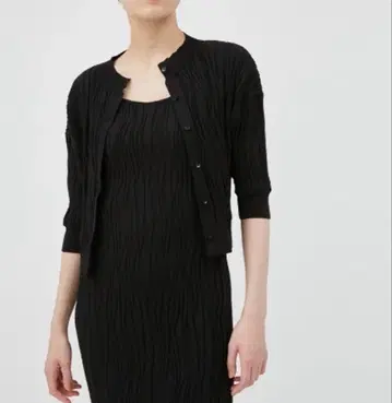 FRAY I.D 웨이브 링크스 패턴 니트 가디건(162)