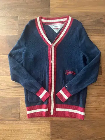 TOMMY JEANS V넥 가디건 L 사이즈