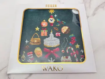 FEILER 와코 크리스마스 손수건 그린