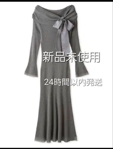 [ FRAY I.D ] 오프숄더 리본 원피스 미사용 새상품