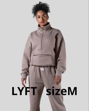 LYFT 하프 지퍼 맨투맨 sizeM 베이지