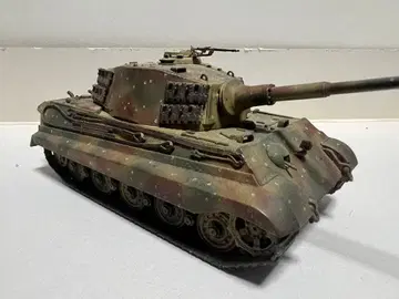 1/48 독일군 티거II 헨셸 포탑 카모플라쥬 웨더링 사양