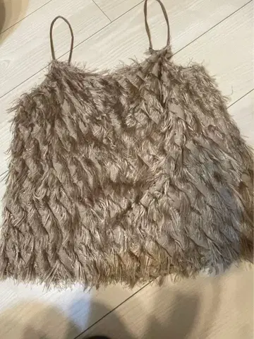 ELENDEEK 프린지 뷔스티에 베이지 F