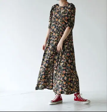 THE SHINZONE 오리엔탈 플라워 드레스