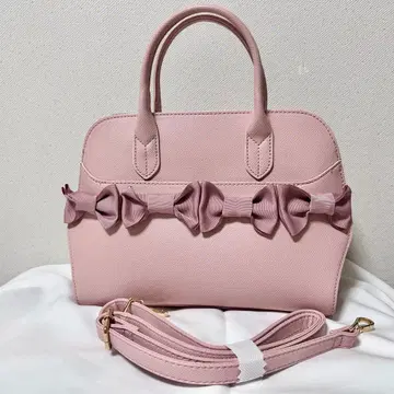 [ 미사용 새상품 ] 그로그랭 리본 포함 백 M's GRACY 핑크 리본